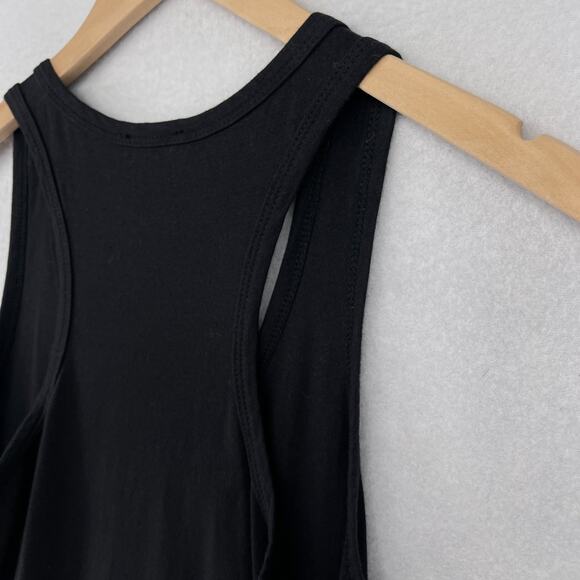 LA CLEF Dress XL Scoop Neck Racerback Stretch Cotton Sheath Tank USA Black - Picture 9 of 13